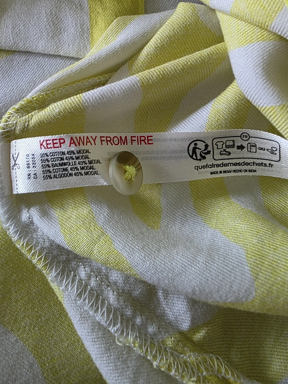 By Anthropologie Zebra Print Flannel Preppy Shirt PJ Top XS Citron Casual Chic - Picture 7 of 10